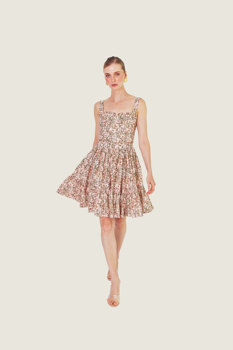 BLOOMING ROSE MINI DRESS