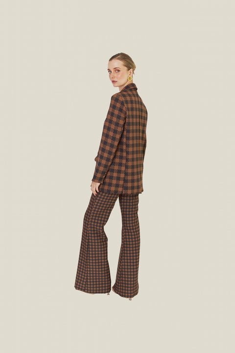 BROWNSTONE CHECK PANTS
