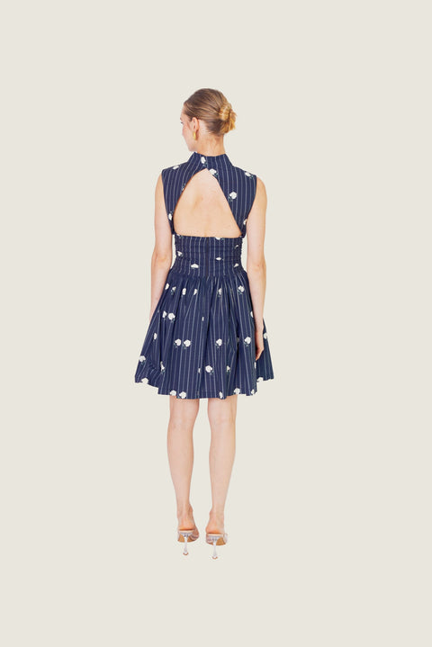 ETERNAL STRIPE BLOOM DRESS
