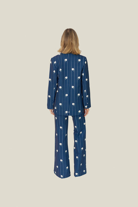 ETERNAL STRIPE BLOOM BLAZER