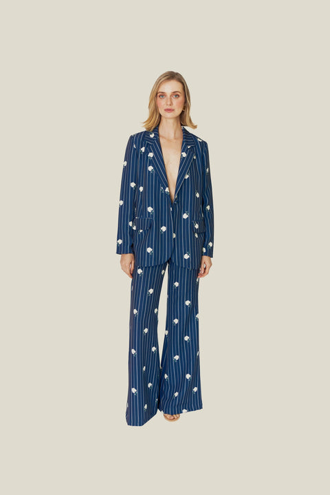 ETERNAL STRIPE BLOOM BLAZER