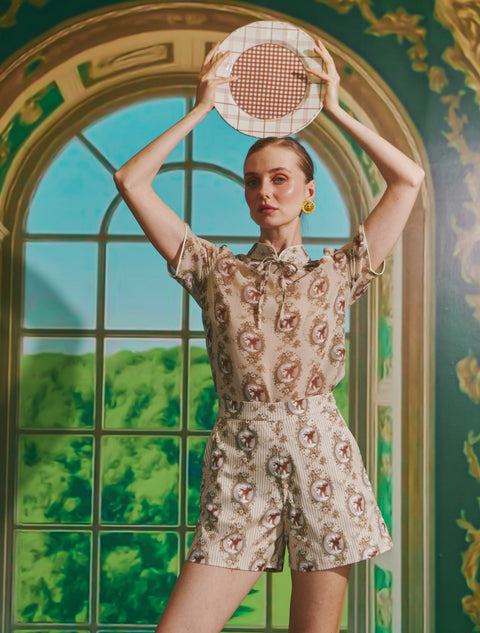 MOCHA CHECK PLATE 28 CM