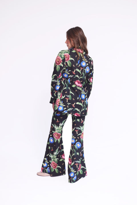 BLACK FLORAL PANTS